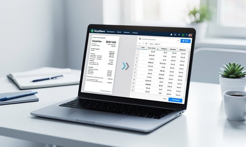 Convert your bank statements into structured spreadsheet data