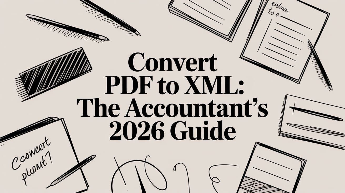 Convert PDF to XML: The Accountant's 2026 Guide