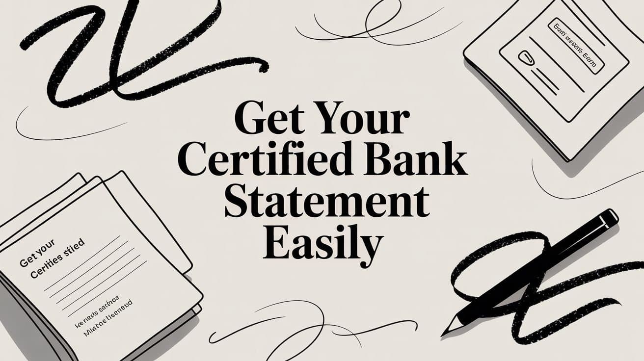 Get Your Certified Bank Statement Easily