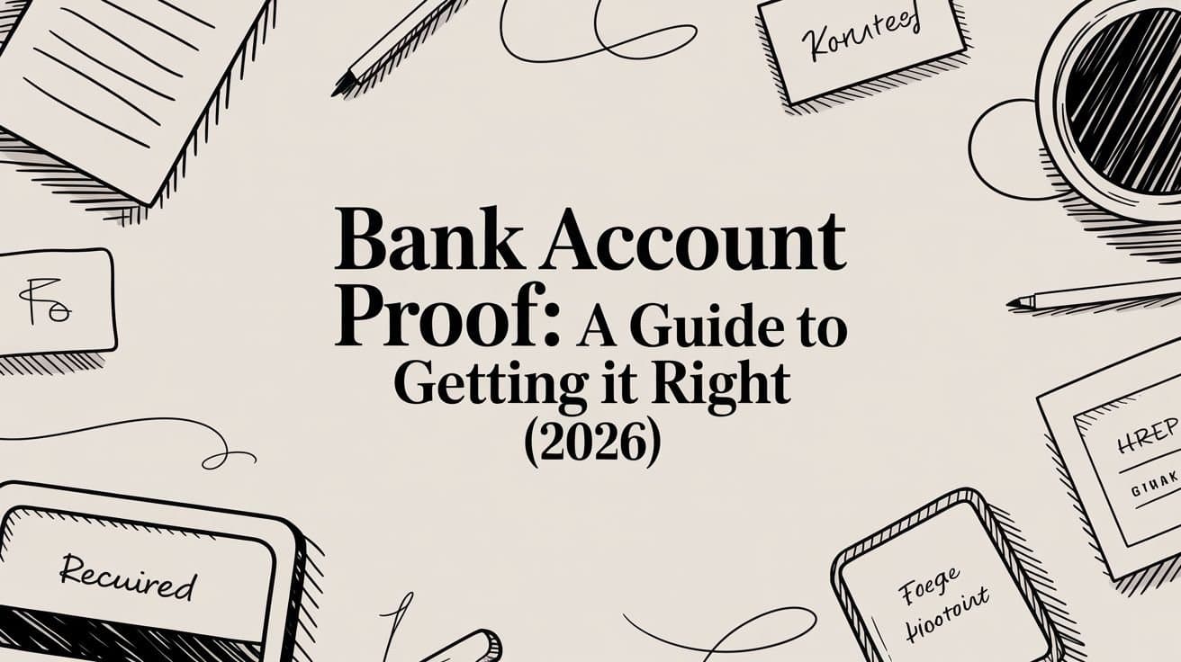 Bank Account Proof: A Guide to Getting It Right [2026]