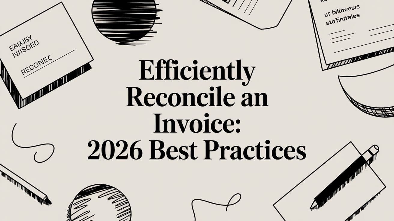 Efficiently Reconcile An Invoice: 2026 Best Practices