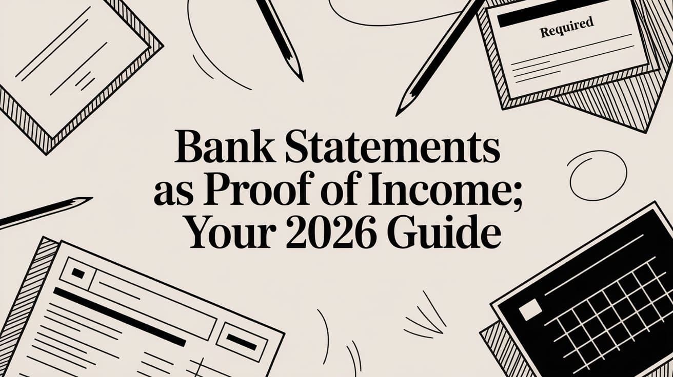 Bank Statements as Proof of Income: Your 2026 Guide