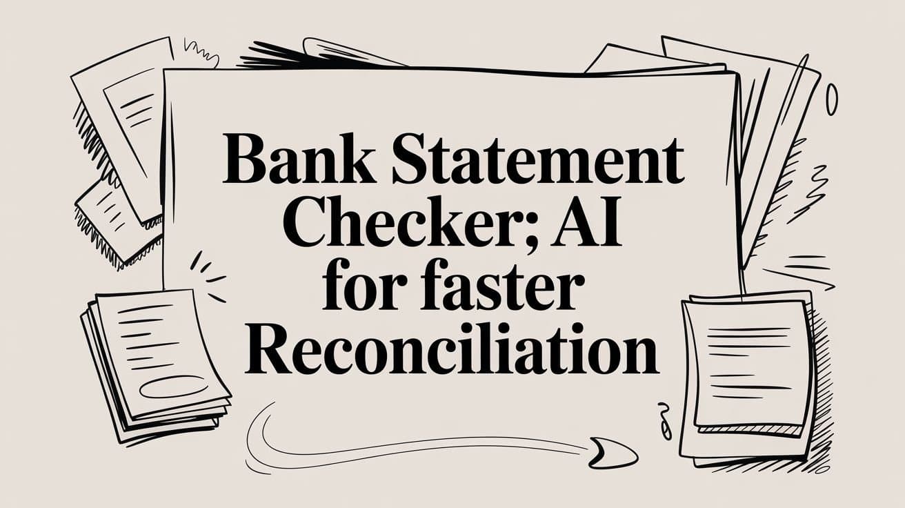 Bank Statement Checker: AI for Faster Reconciliation