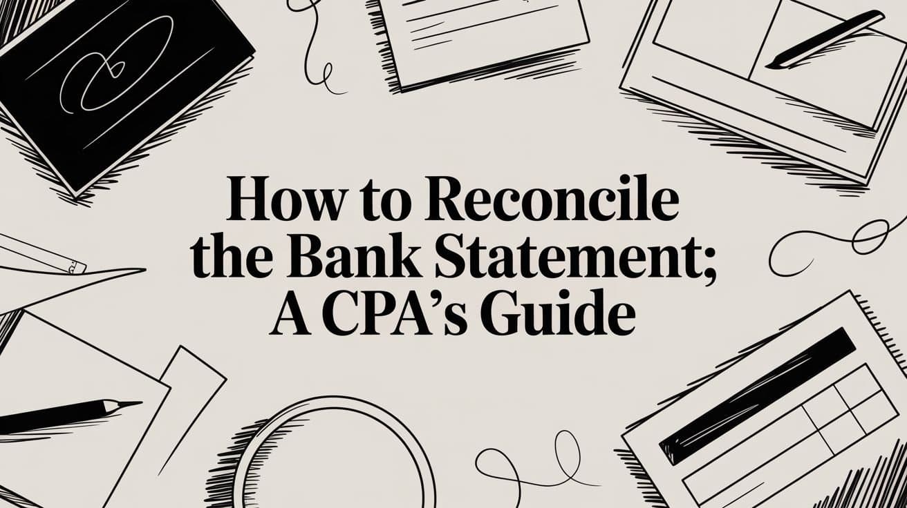 How to Reconcile the Bank Statement: A CPA's Guide