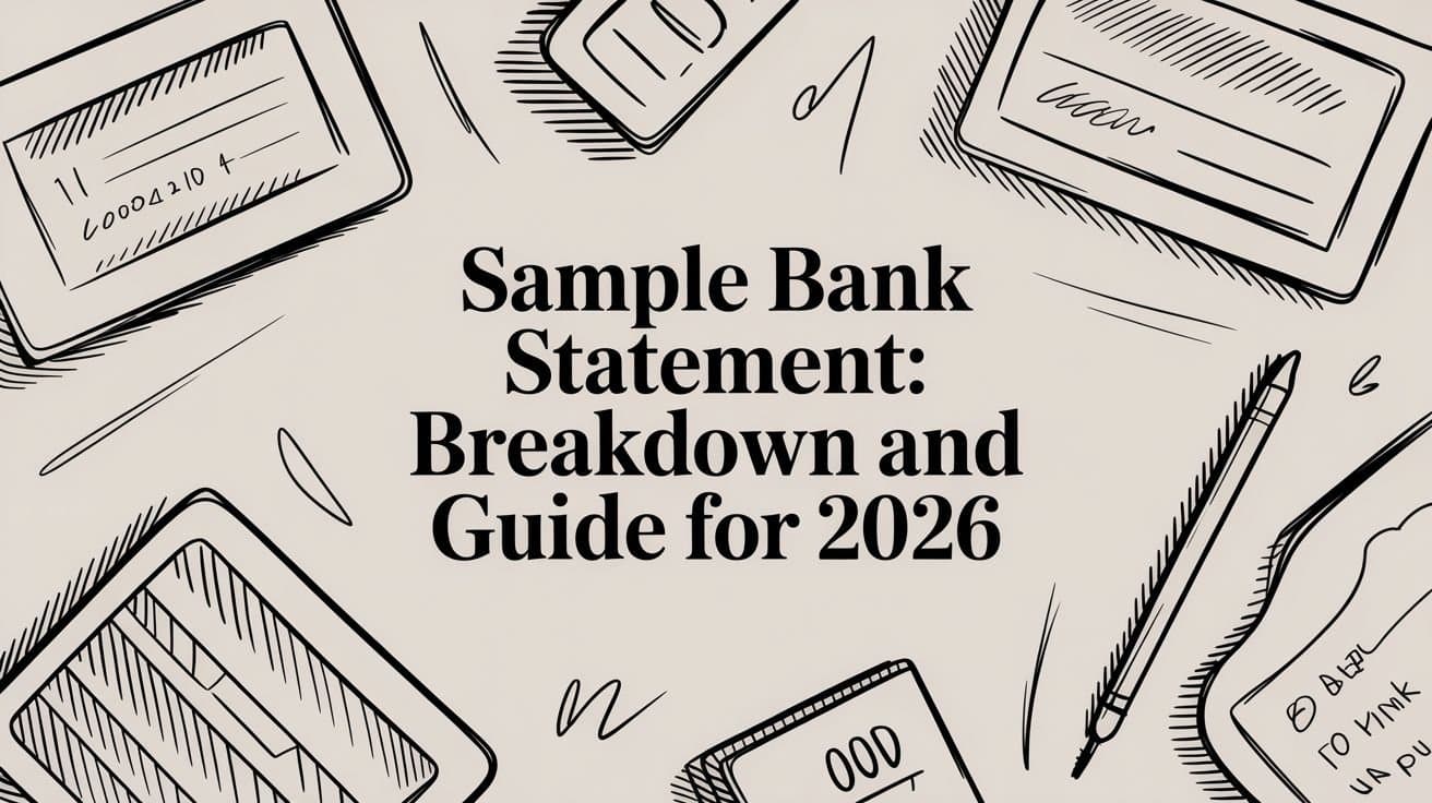 Sample Bank Statement: Breakdown and Guide for 2026