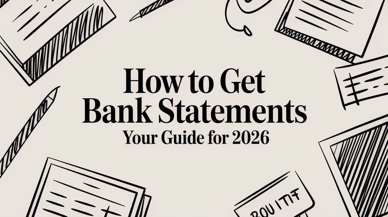 How to Get Bank Statements Your Guide for 2026
