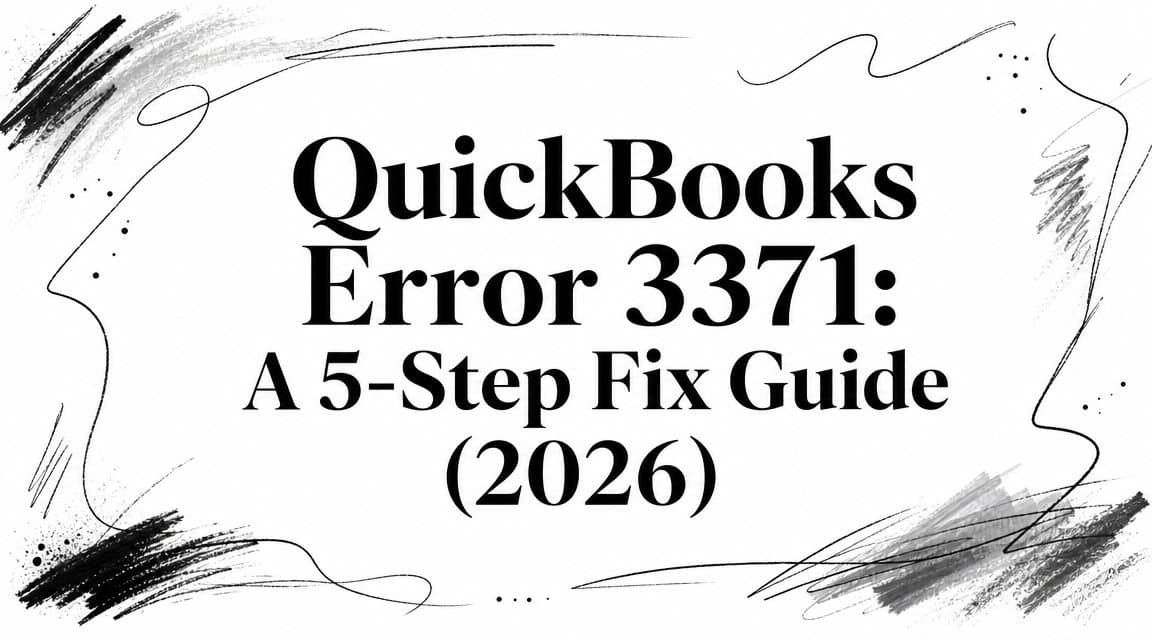 QuickBooks Error 3371: A 5-Step Fix Guide (2026)
