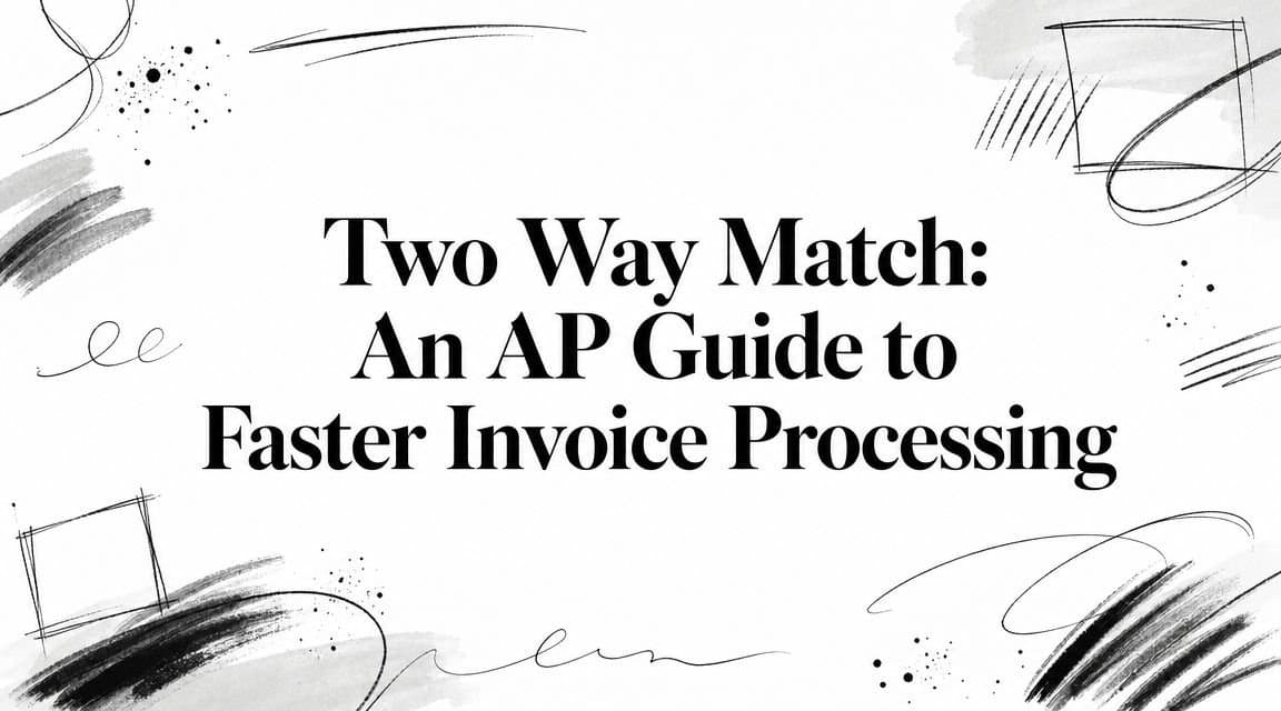 Two Way Match: An AP Guide to Faster Invoice Processing