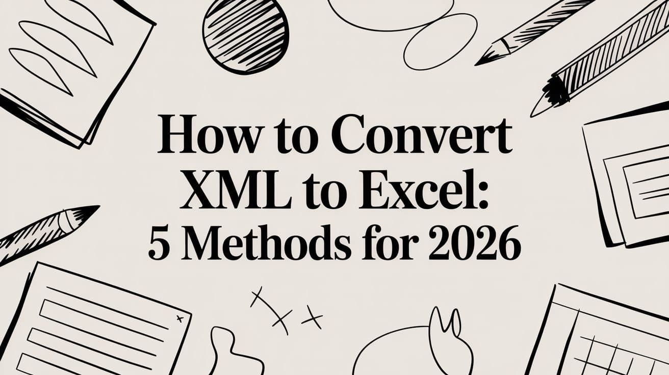 How to Convert XML to Excel: 5 Methods for 2026